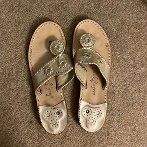 Jack Rogers Flat Sandal Color Platinum